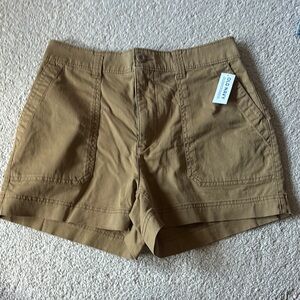 Old Navy Tan Cargo Shorts Relaxed Fit Cotton Blend